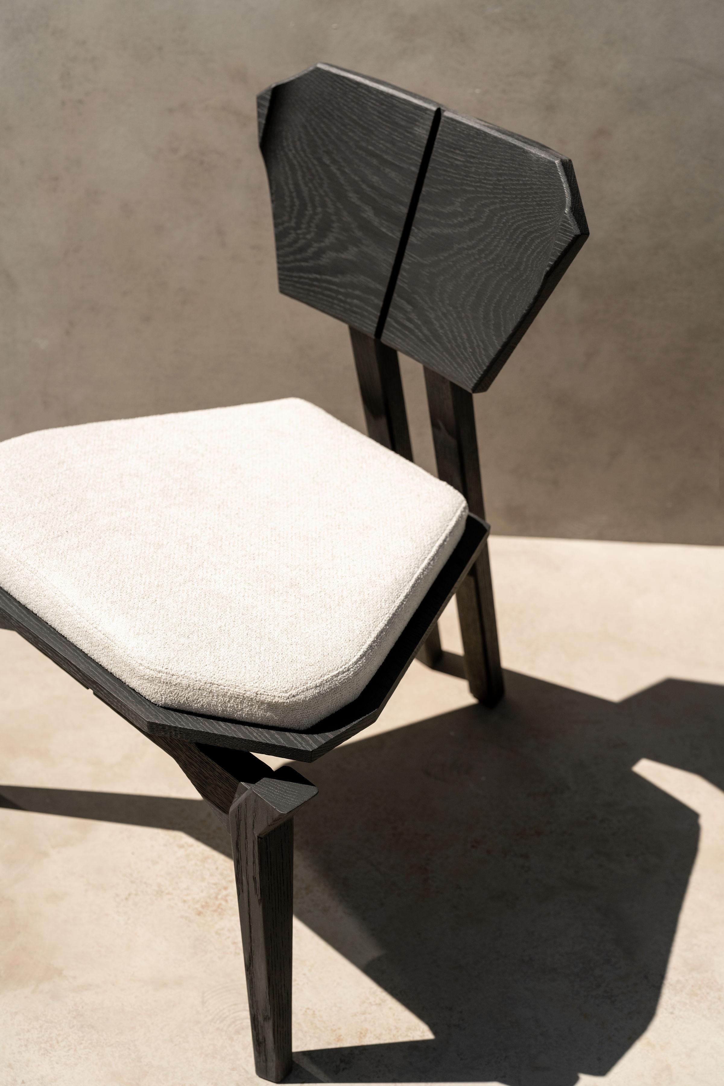 Leather Black Ángulo Chair by Arturo Verástegui For Sale