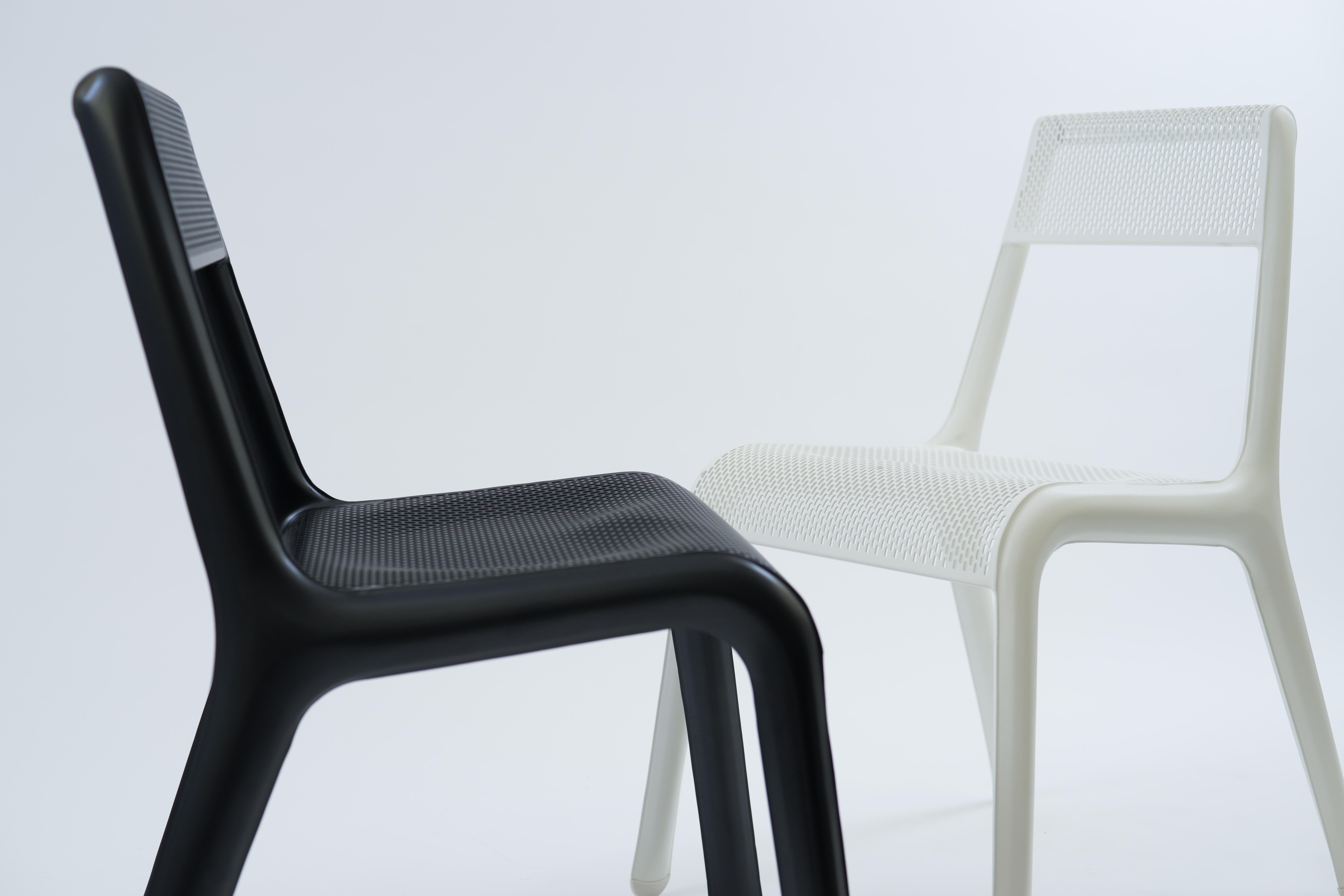 Black Anodic Ultraleggera Chair by Zieta For Sale 2