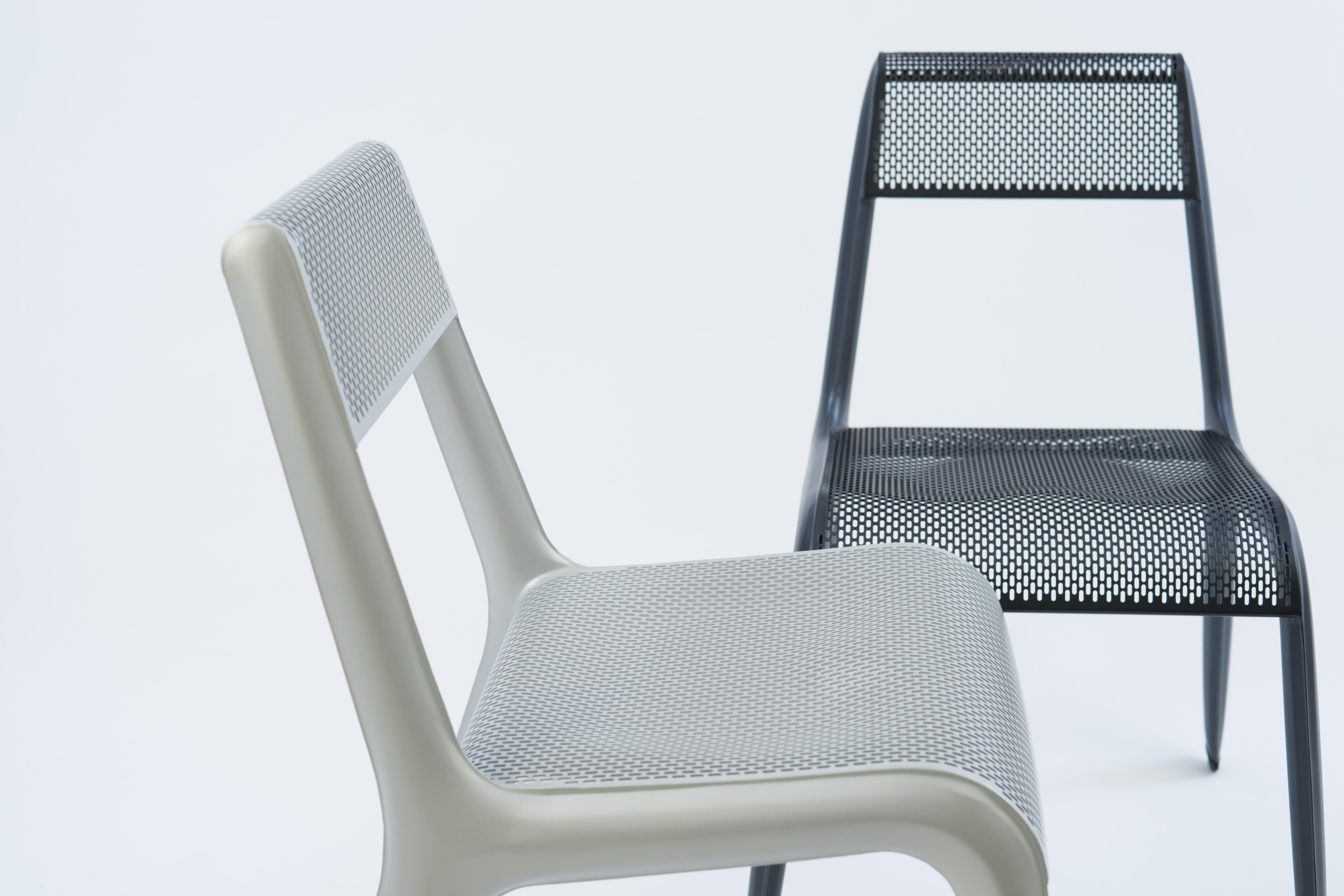 Black Anodic Ultraleggera Chair by Zieta For Sale 3