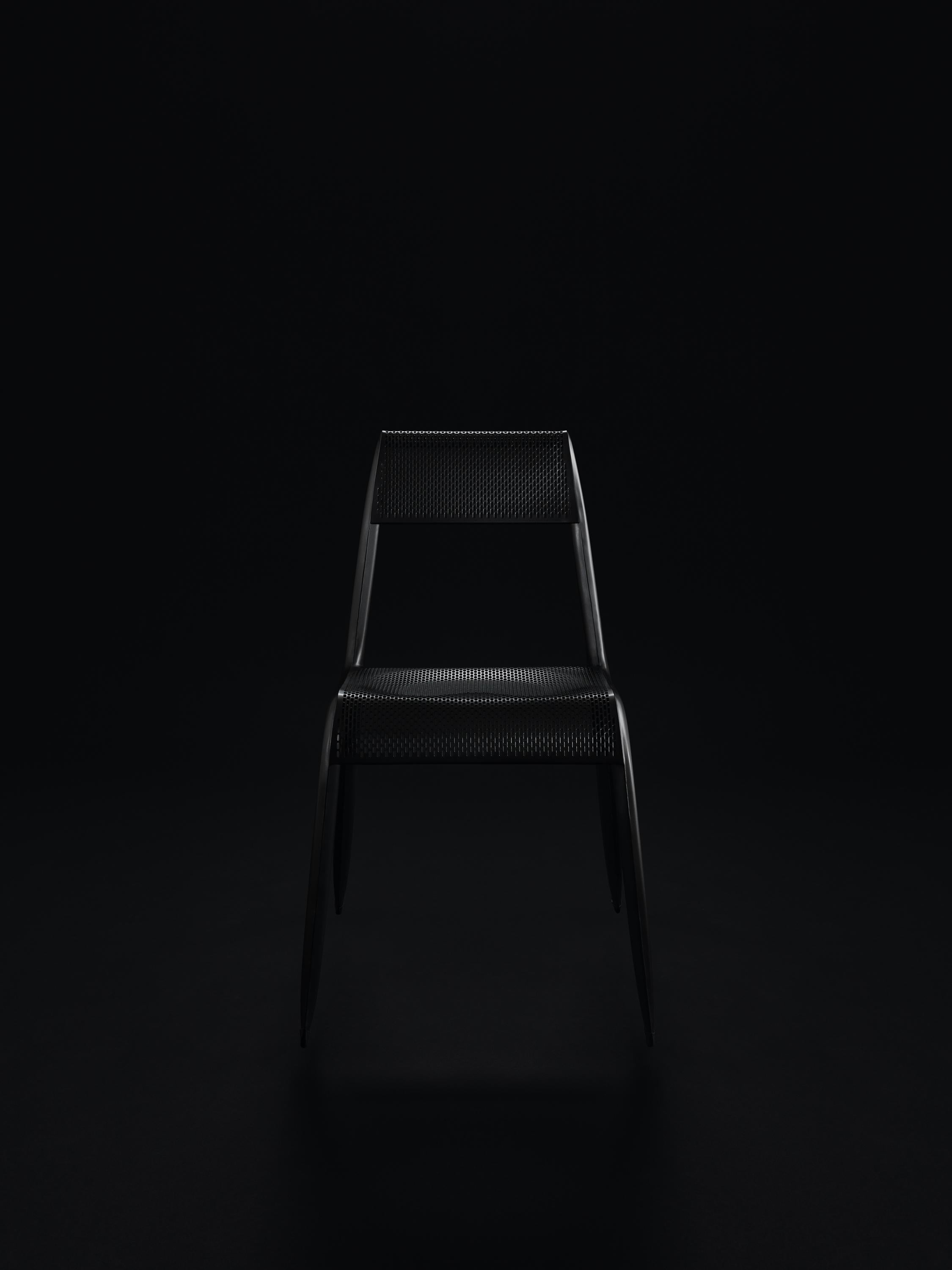 Organic Modern Black Anodic Ultraleggera Chair by Zieta For Sale