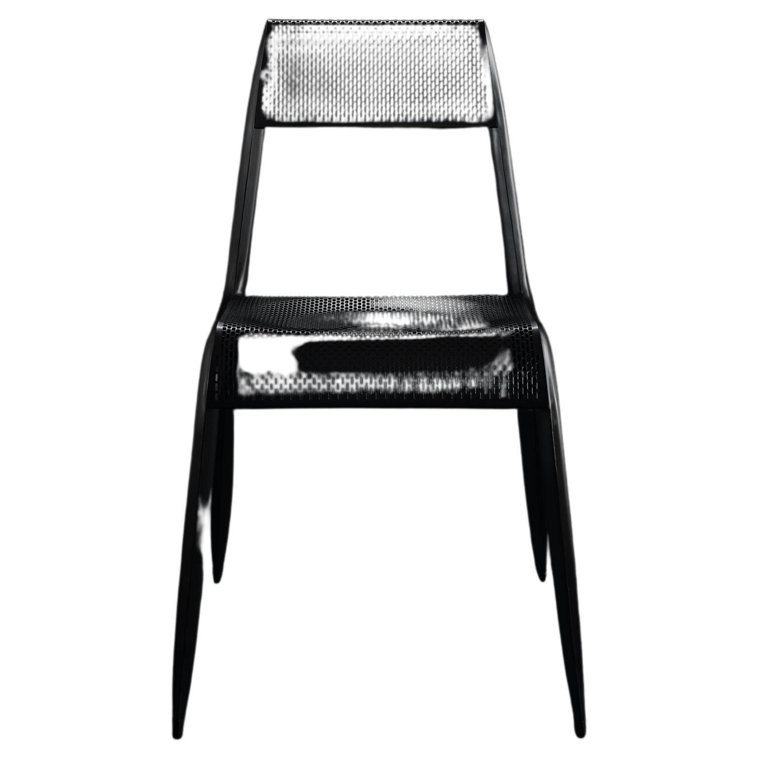 Chaise Ultraleggera noire anodisée de Zieta en vente