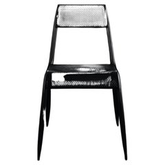 Schwarzer eloxierter Ultraleggera-Stuhl von Zieta
