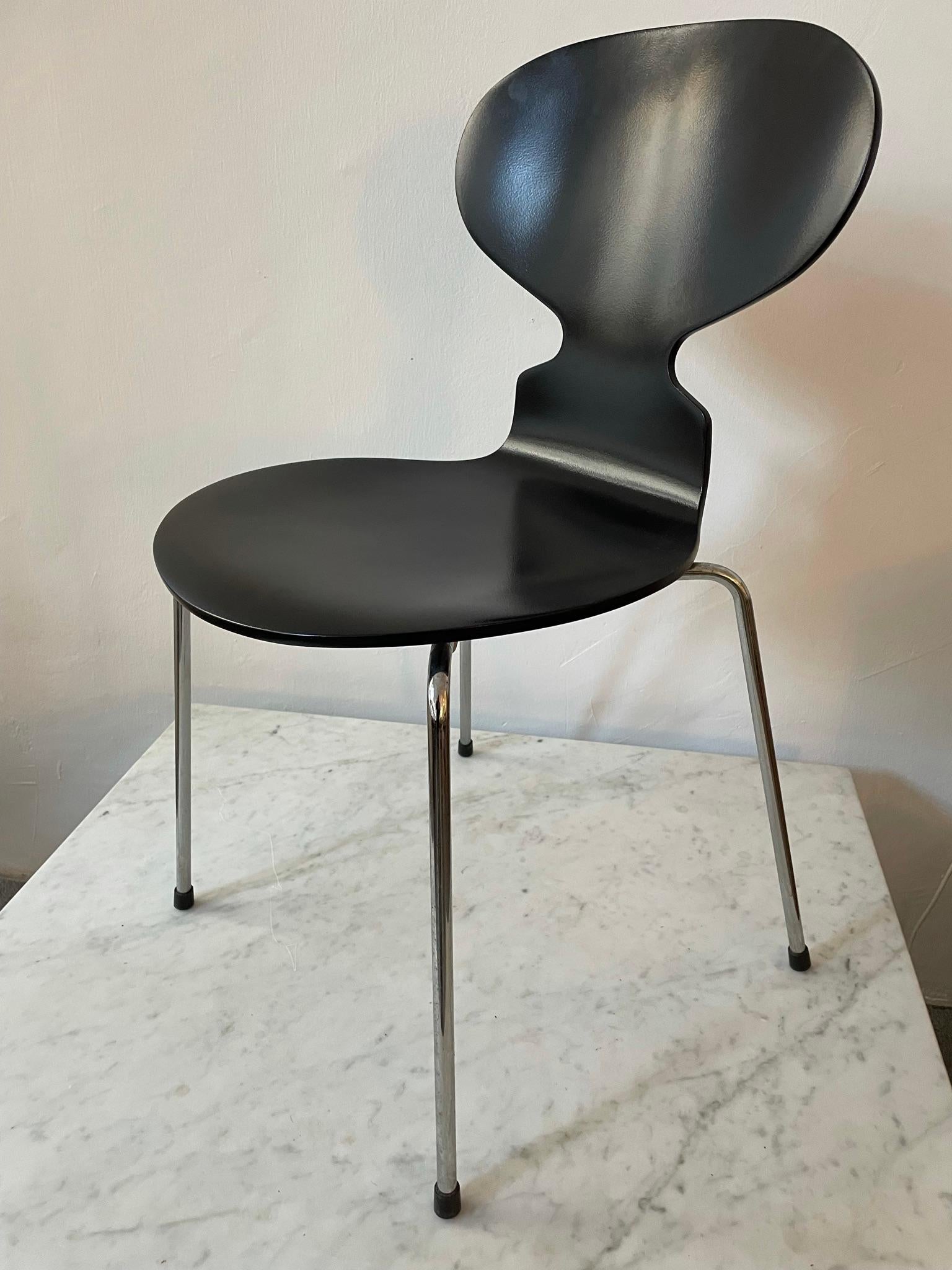 20th Century Black Ant Chair by Arne Jacobsen for Fritz Hansen