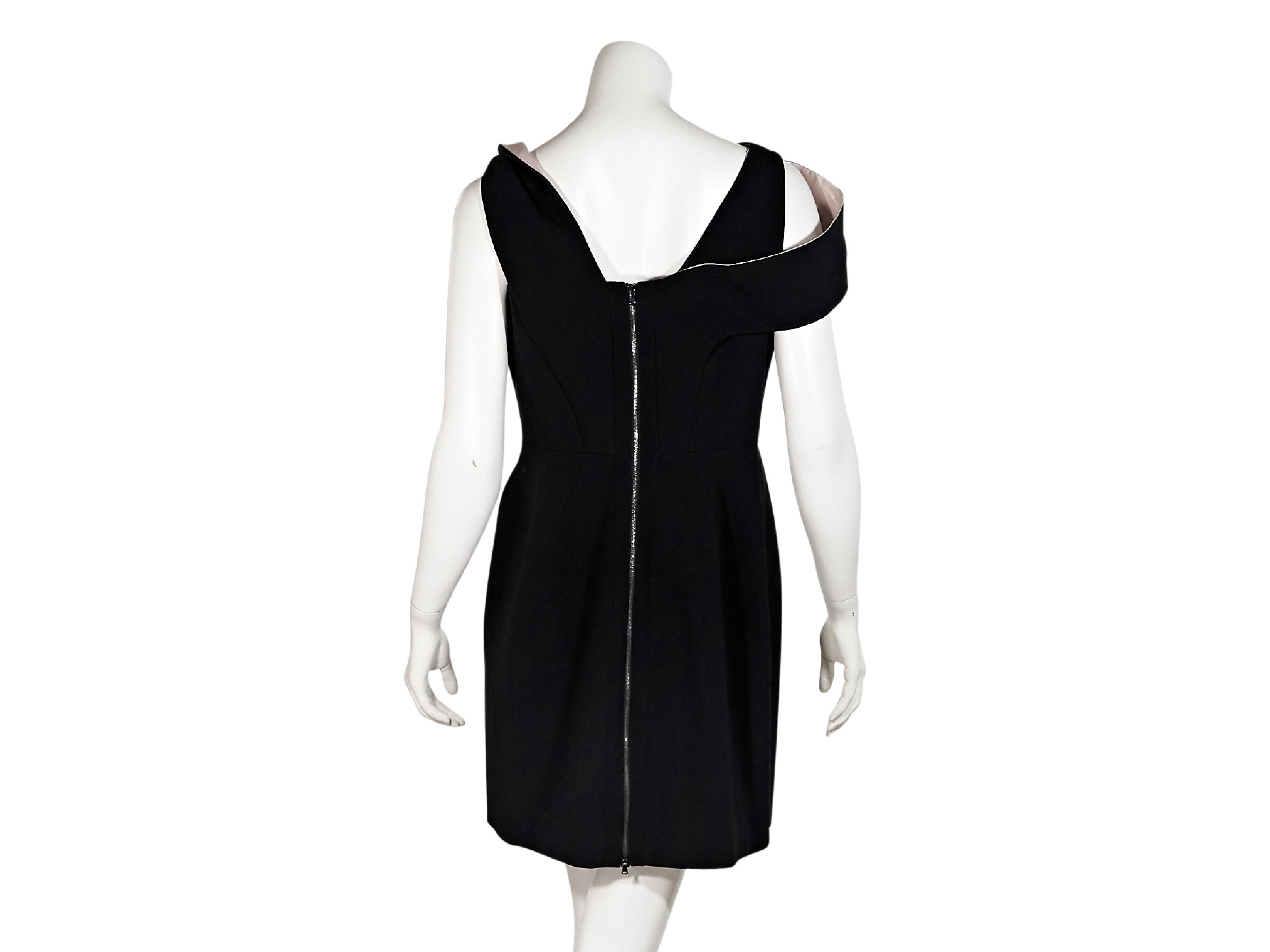 Black Antonio Berardi Asymmetrical Sheath Dress In New Condition In New York, NY