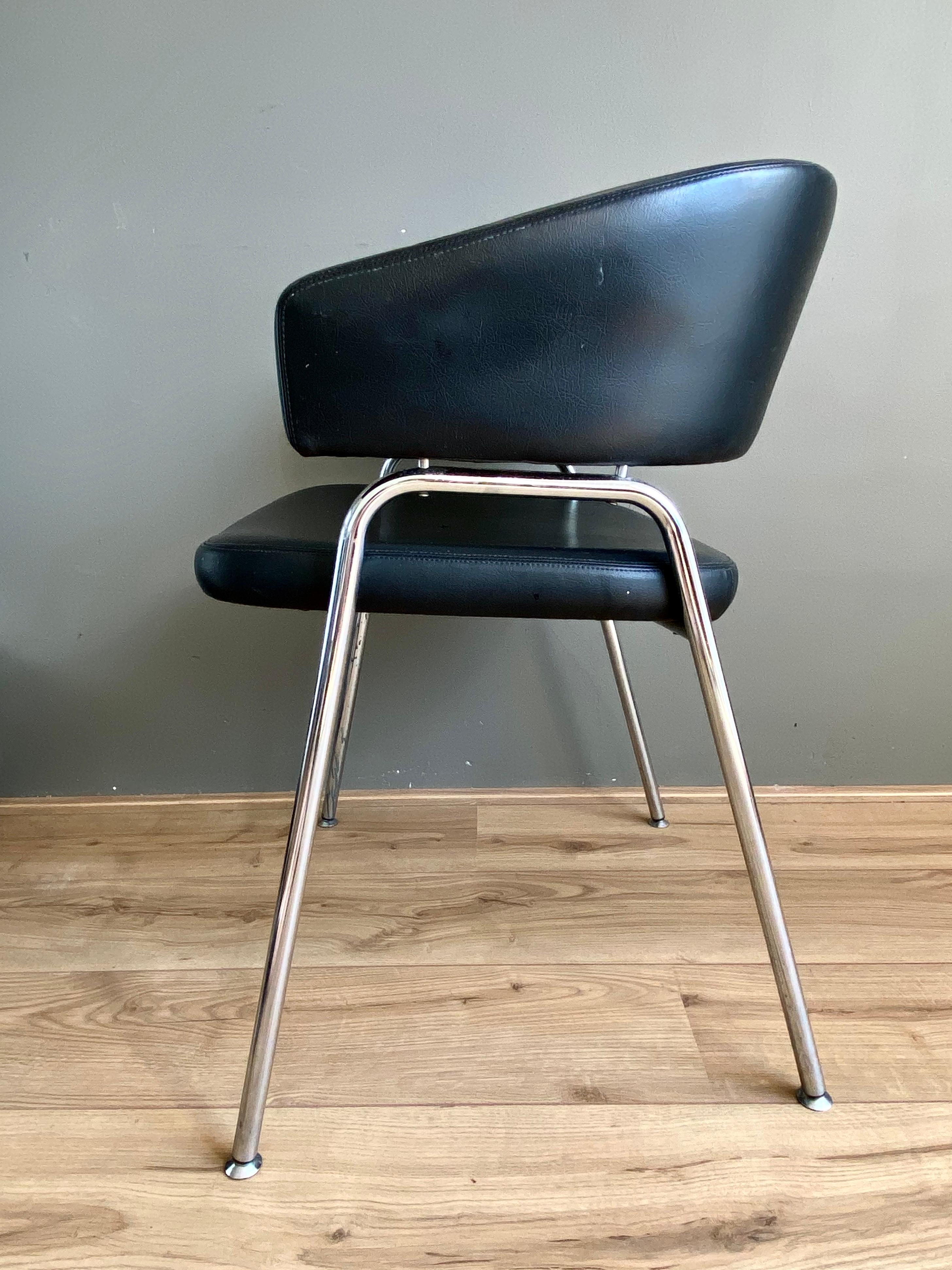 Mid-20th Century Black AP Originals Armchair, by Hein Salomonson and Theo Tempelman, 1960 For Sale