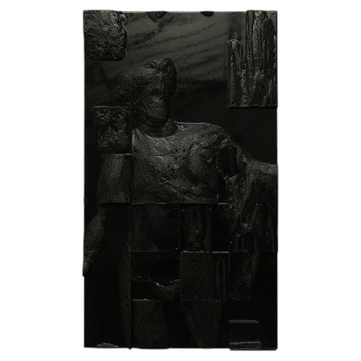 Black Apollo, MDF and 3D Printed Petg, Wall Mounted Sculpture by Arthur Bitsch For Sale