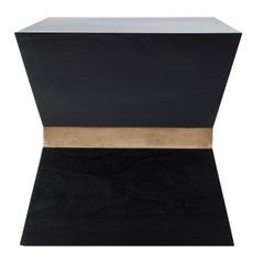 Black Aram Tapered Side Table