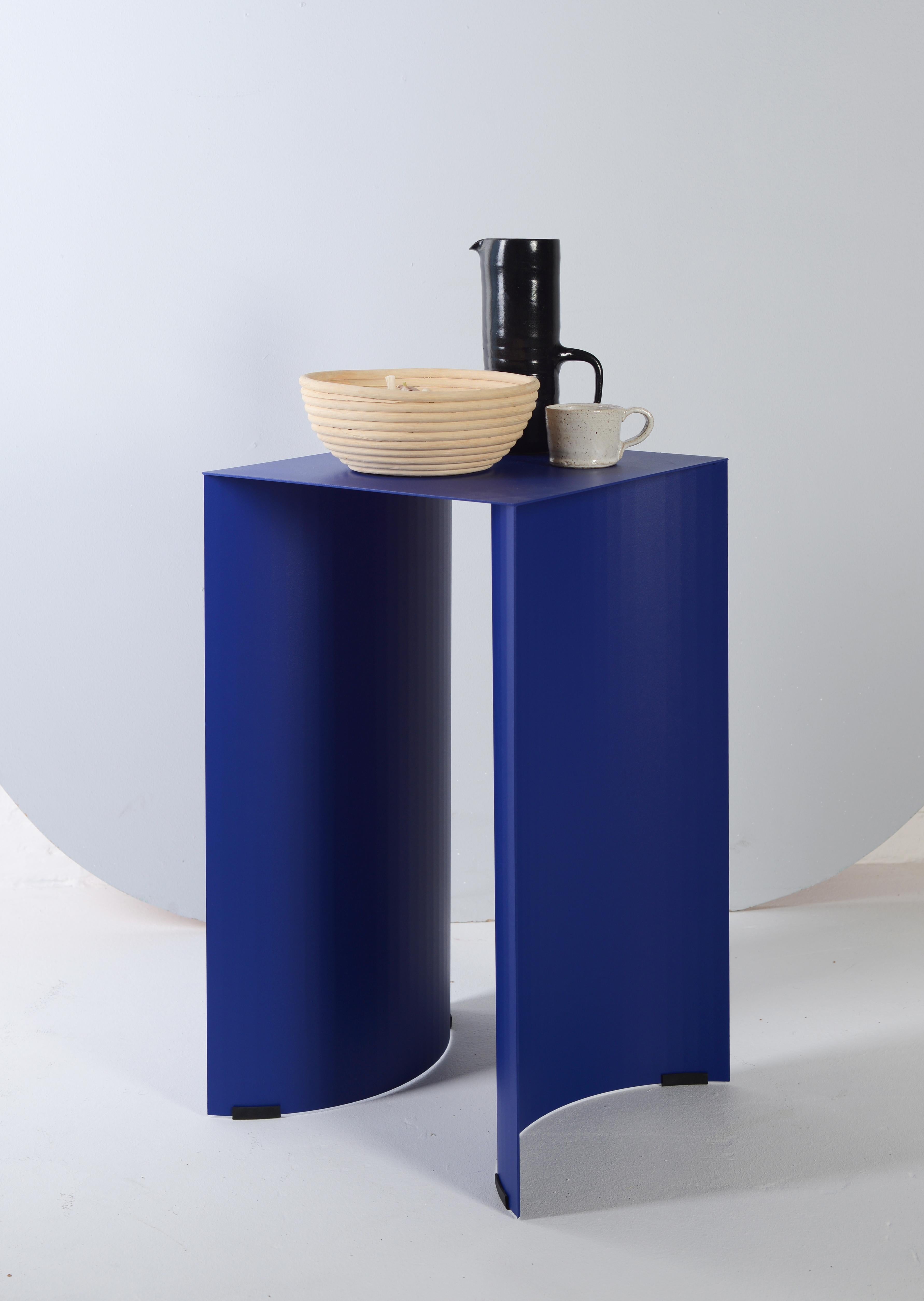 Post-Modern Black Arc Table by OK Design For Sale
