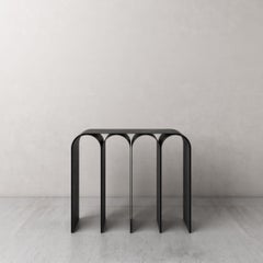 Contemporary Black Steel Arch Console by Pietro Franceschini