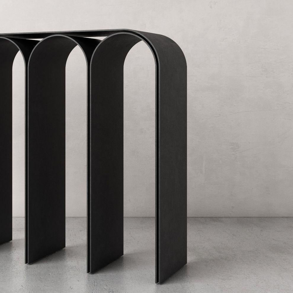 Modern Black Arch Console by Pietro Franceschini