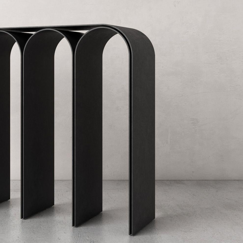 black arch console table