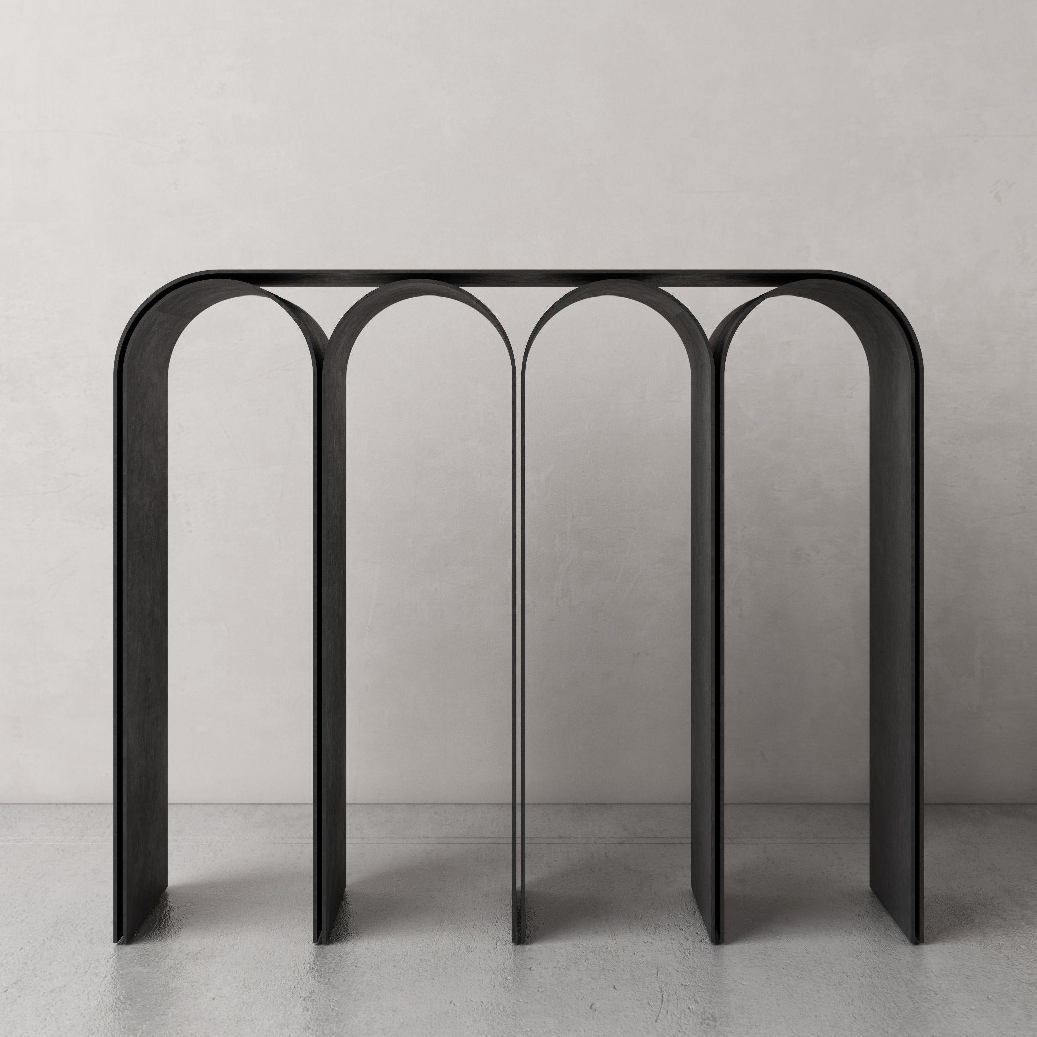 XXIe siècle et contemporain Console en arc noir de Pietro Franceschini en vente
