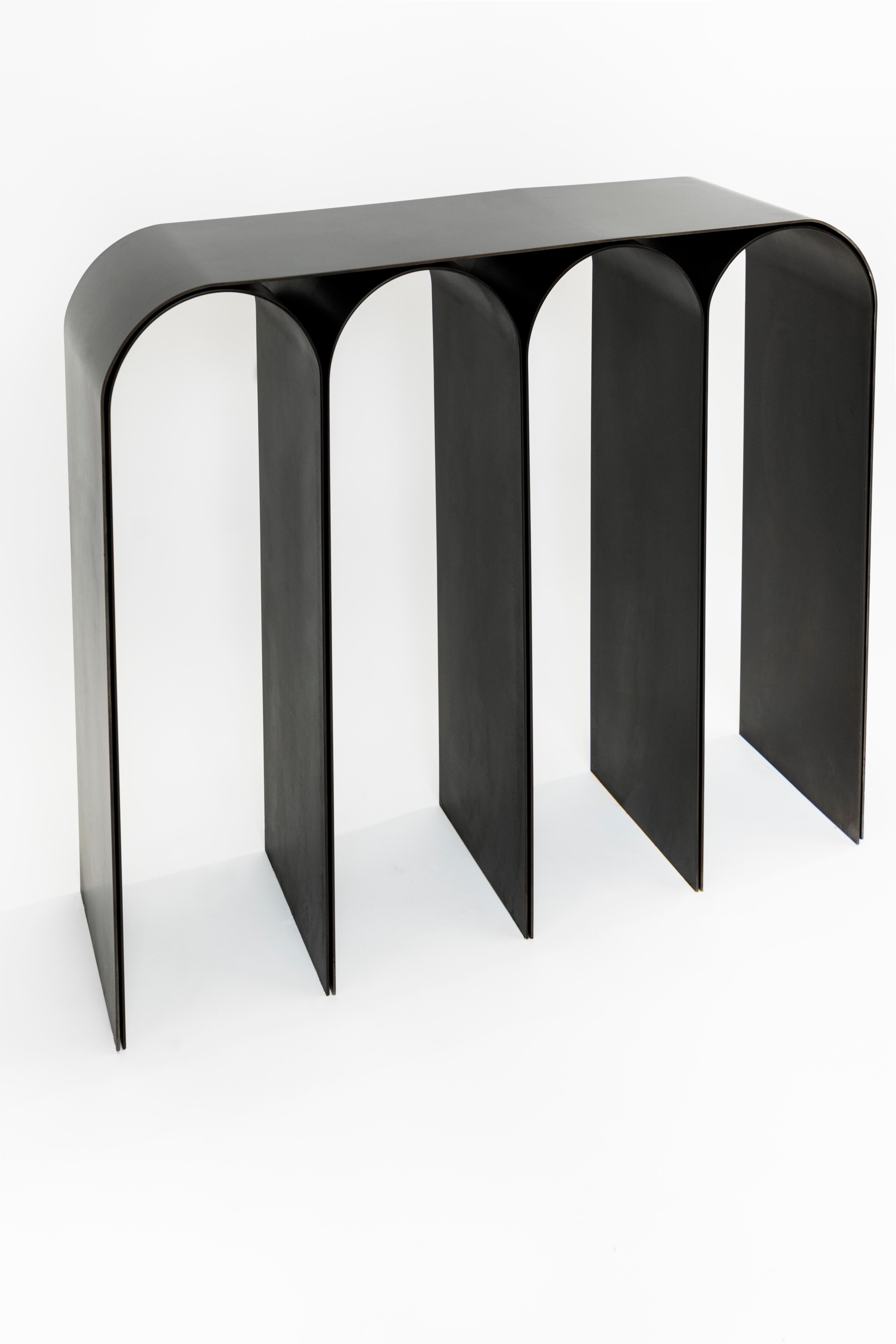 Contemporary Black Arch Console by Pietro Franceschini
