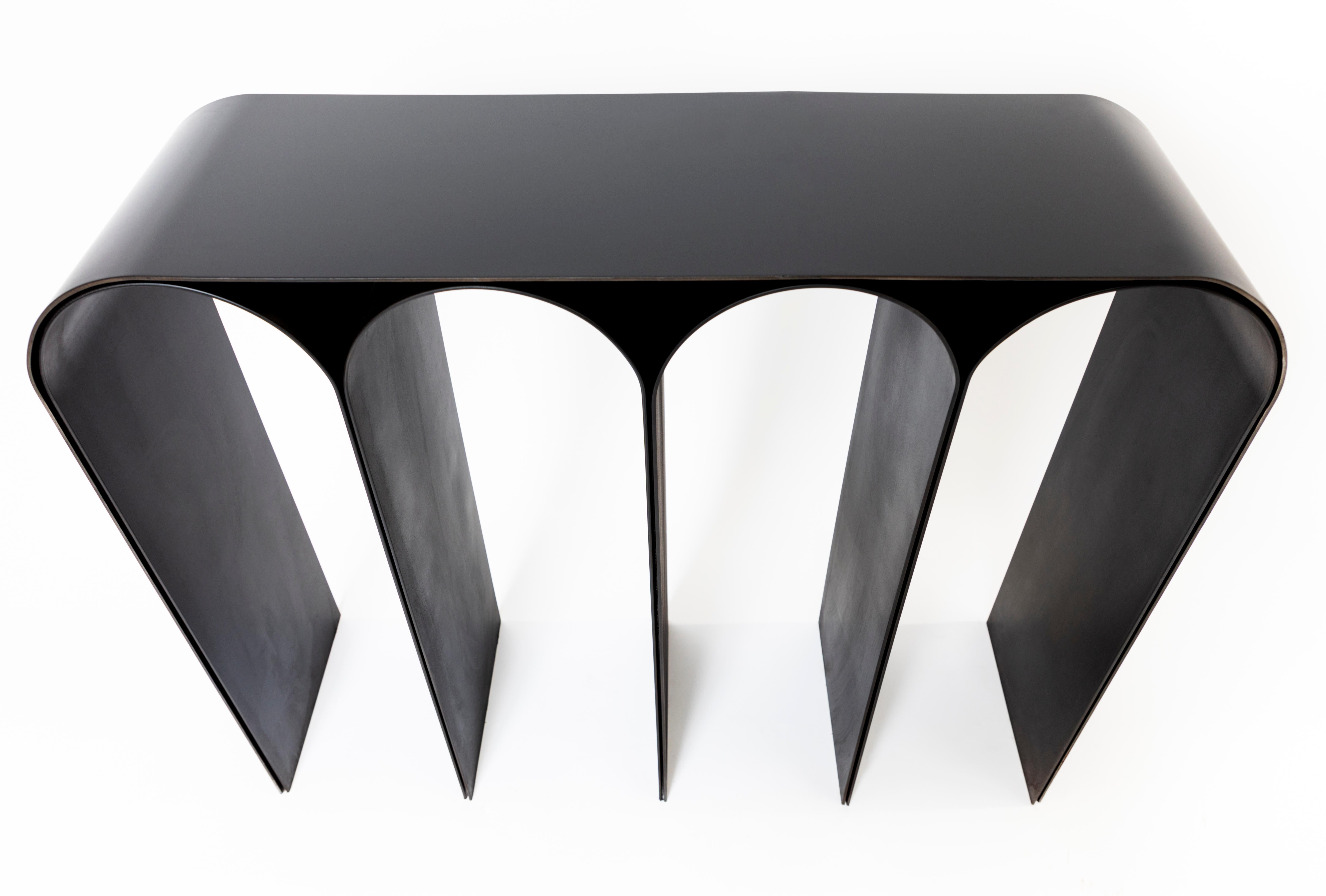 Steel Black Arch Console by Pietro Franceschini