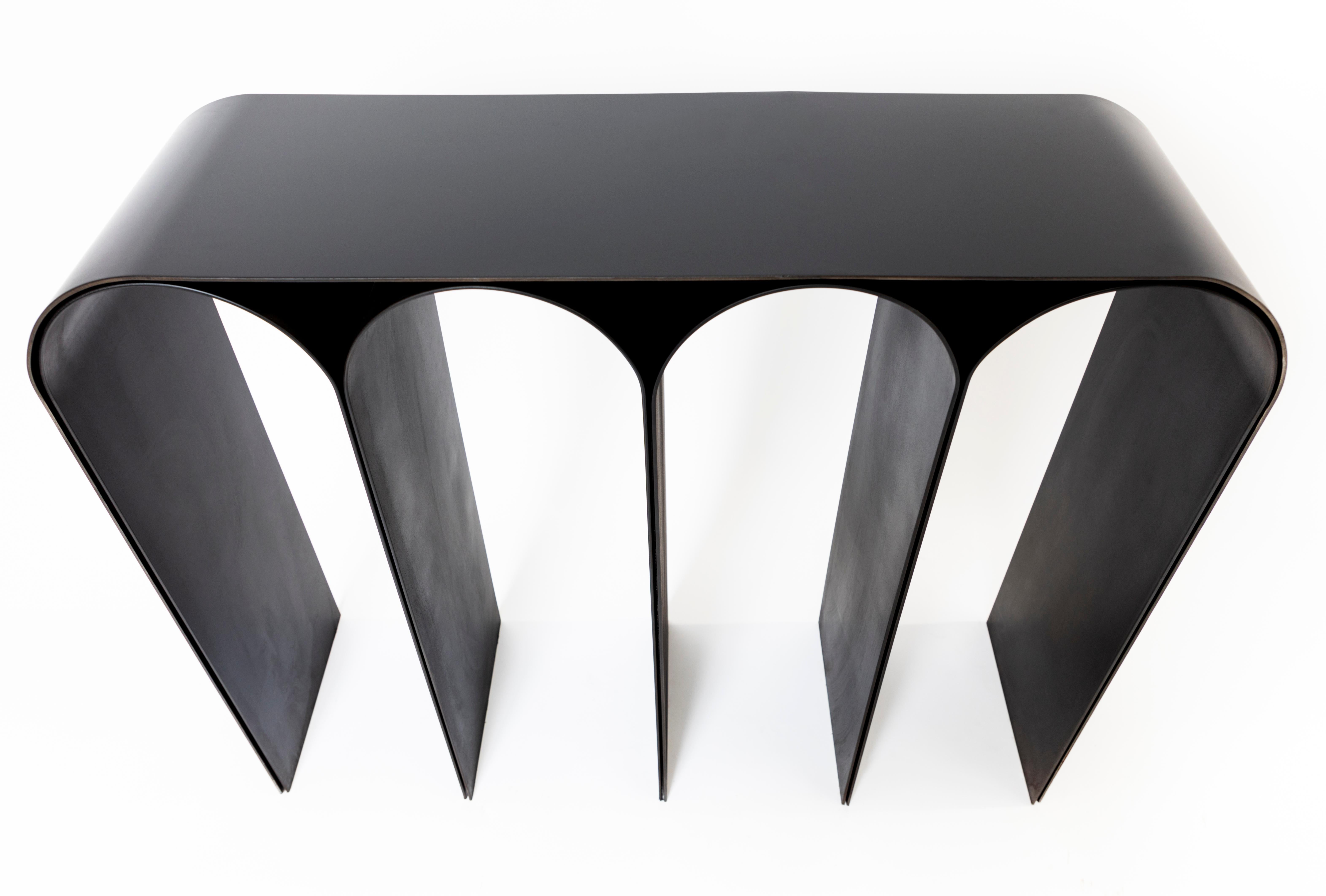 Black Arch Console by Pietro Franceschini In New Condition For Sale In Geneve, CH