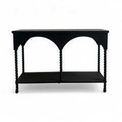 Console ad arco nera