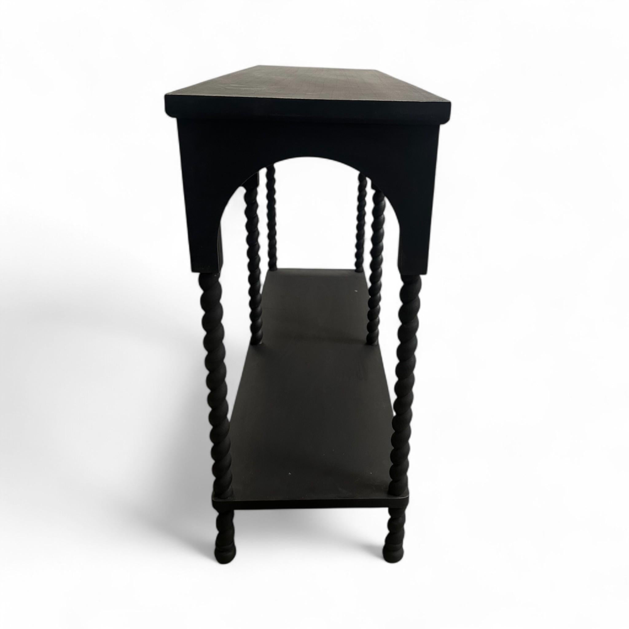 Unknown Black Arched Console For Sale