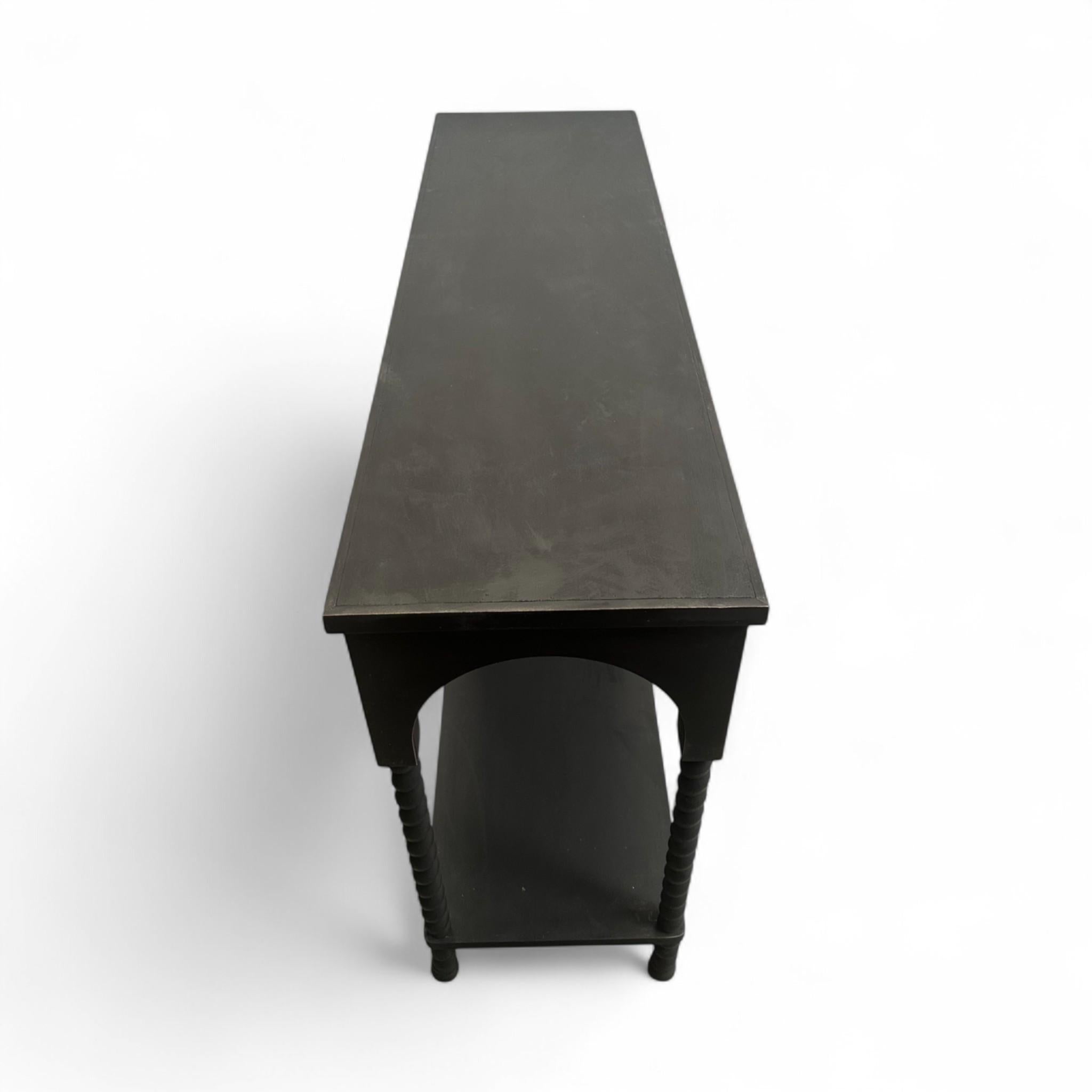 Contemporary Black Arched Console For Sale