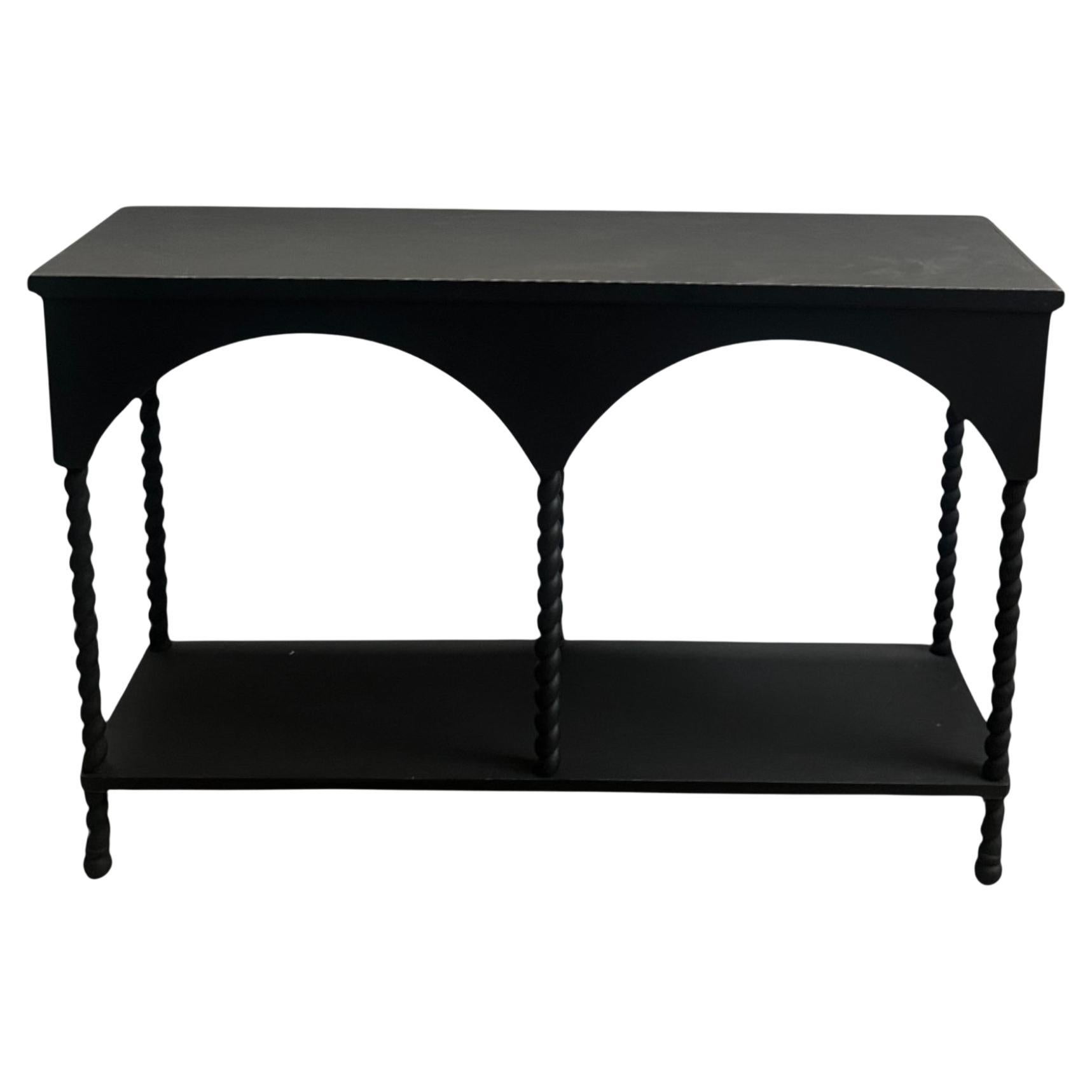 Black Arched Console For Sale