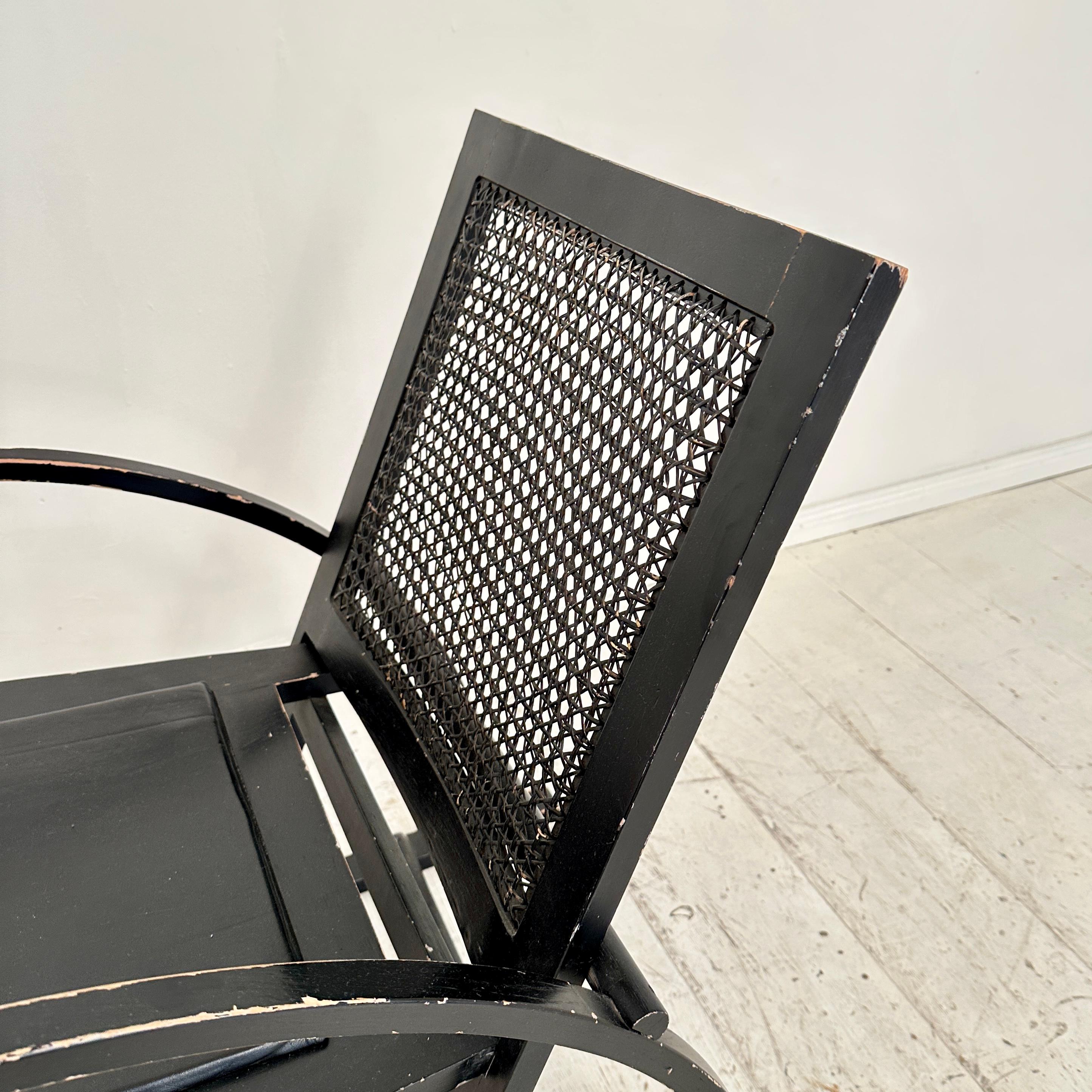 Black Armchair by Pascal Mourgue for Pamco Triconfort, around 1980 In Good Condition For Sale In Berlin, DE