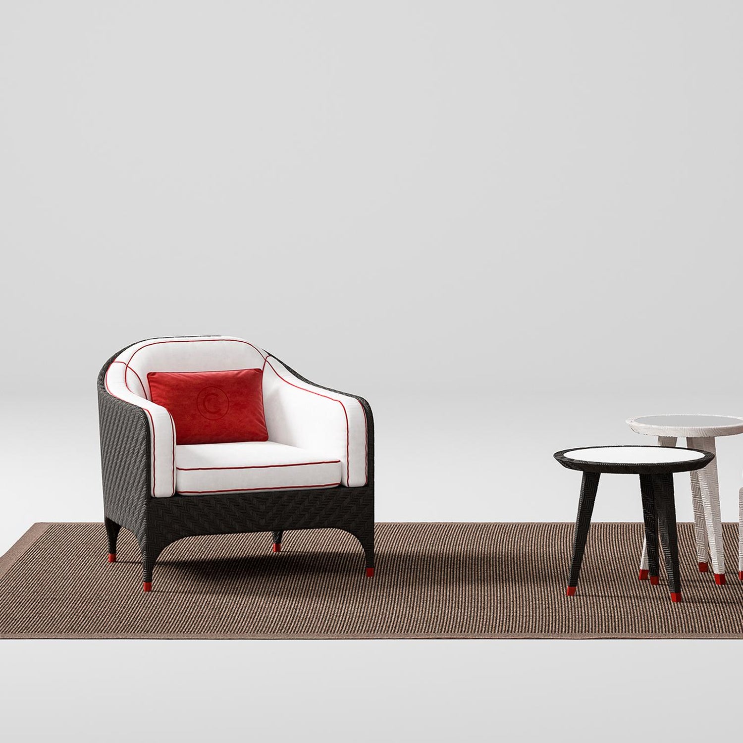 Black Armchair With Cushions For Sale At 1stdibs