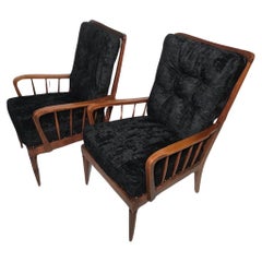 Black armchairs Firenze, Italia, 1940