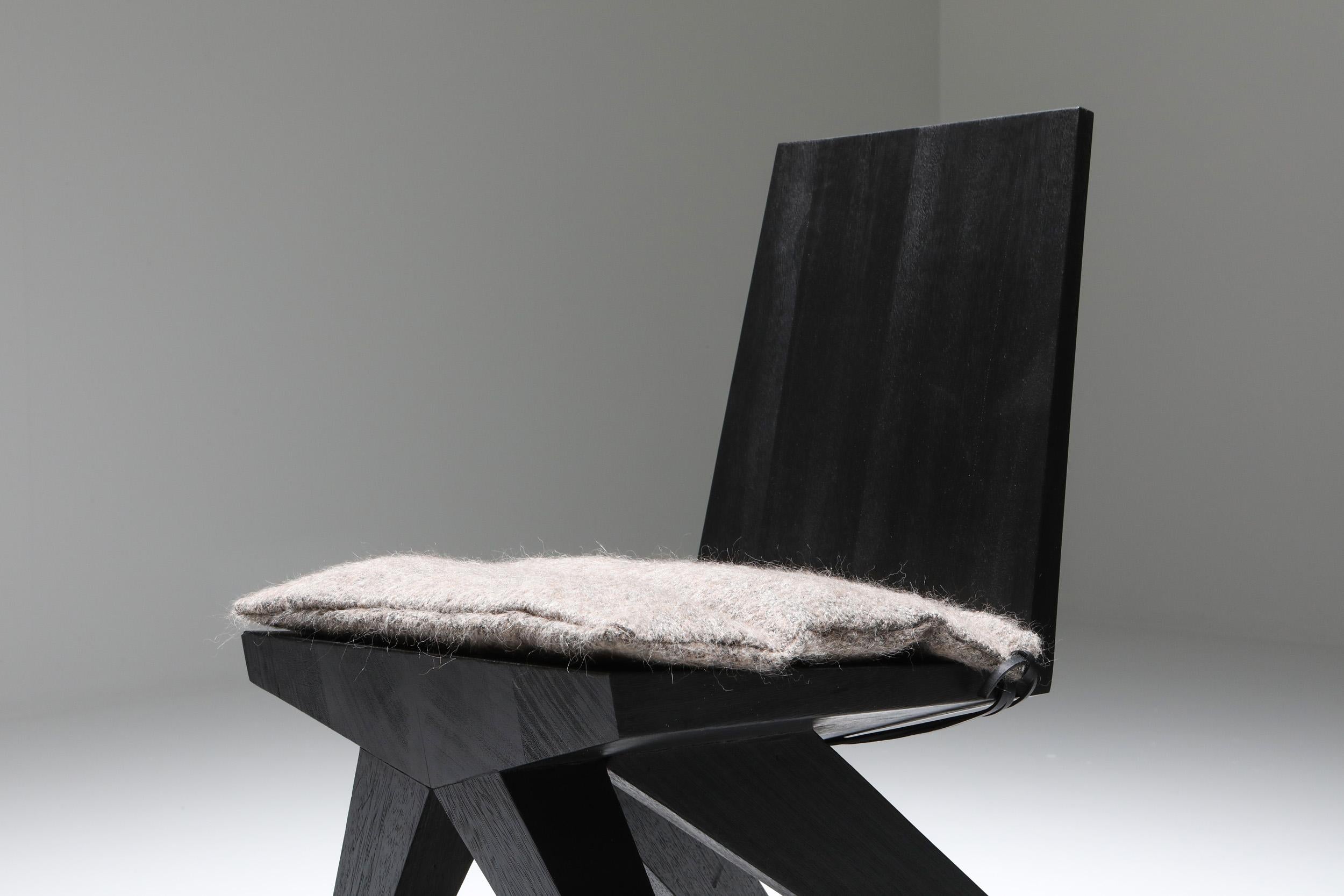 Black Arno Declercq, Dining Chair In New Condition In Antwerp, BE