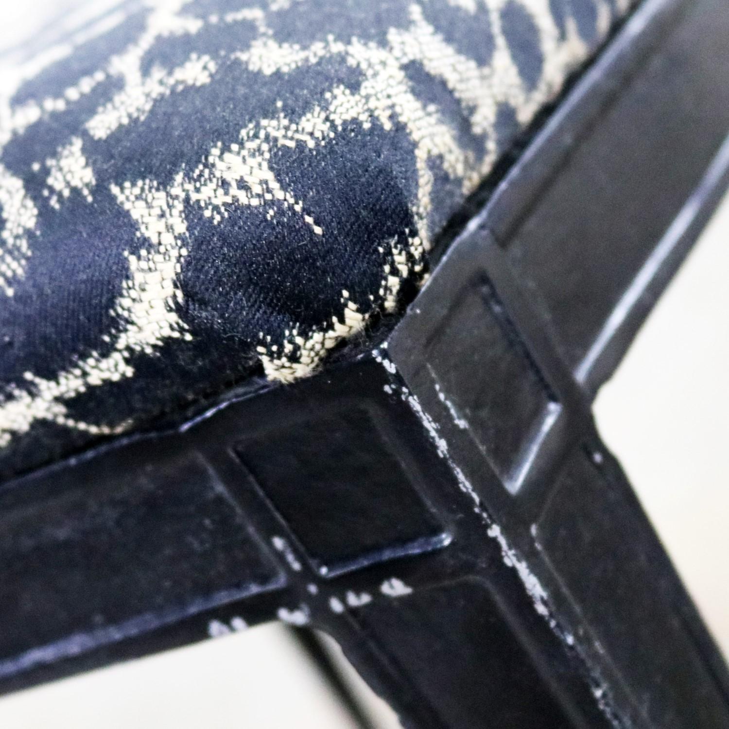 Black Art Deco & Animal Print Side Chairs Cast Aluminium Crucible Products, Pair 6