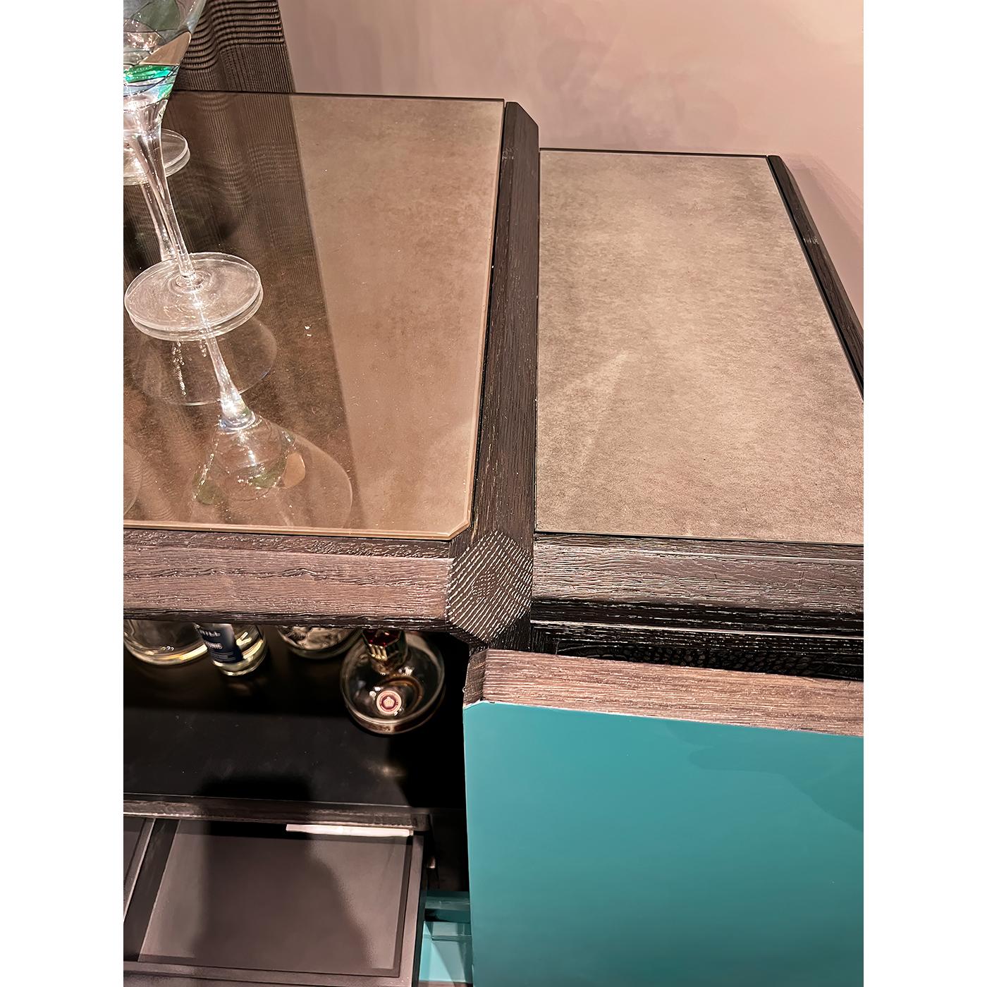 Mueble Bar Art Decó Negro en venta 3
