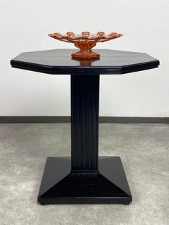 Black art deco coffee table