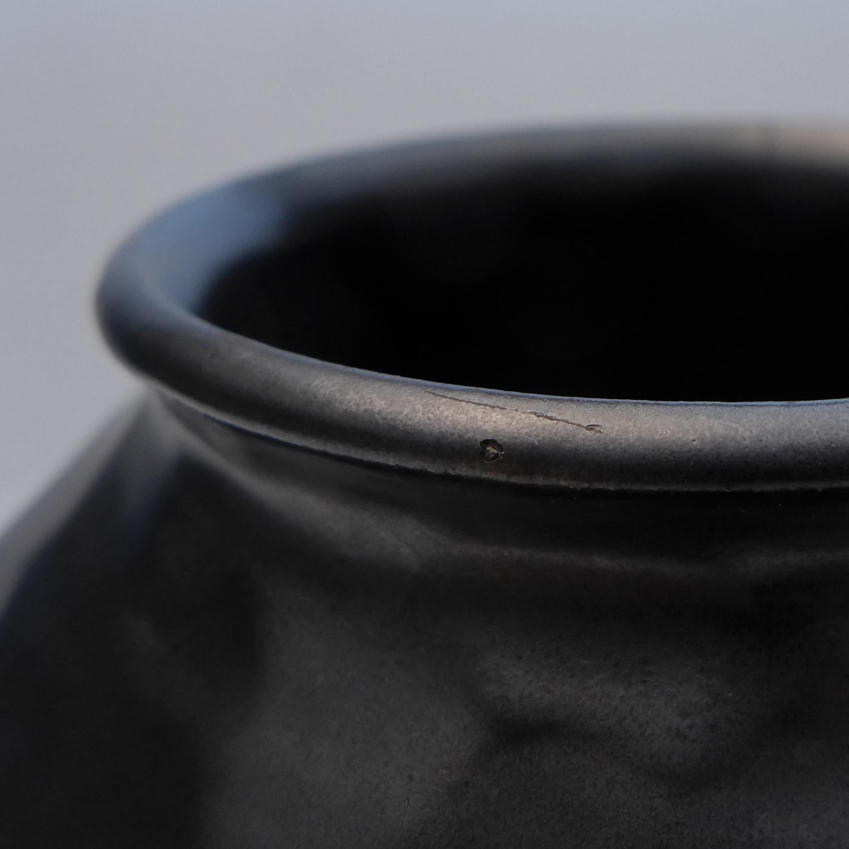 black art deco vase