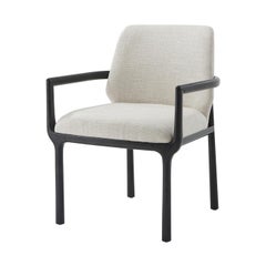Schwarze Art déco-Esszimmerstühle