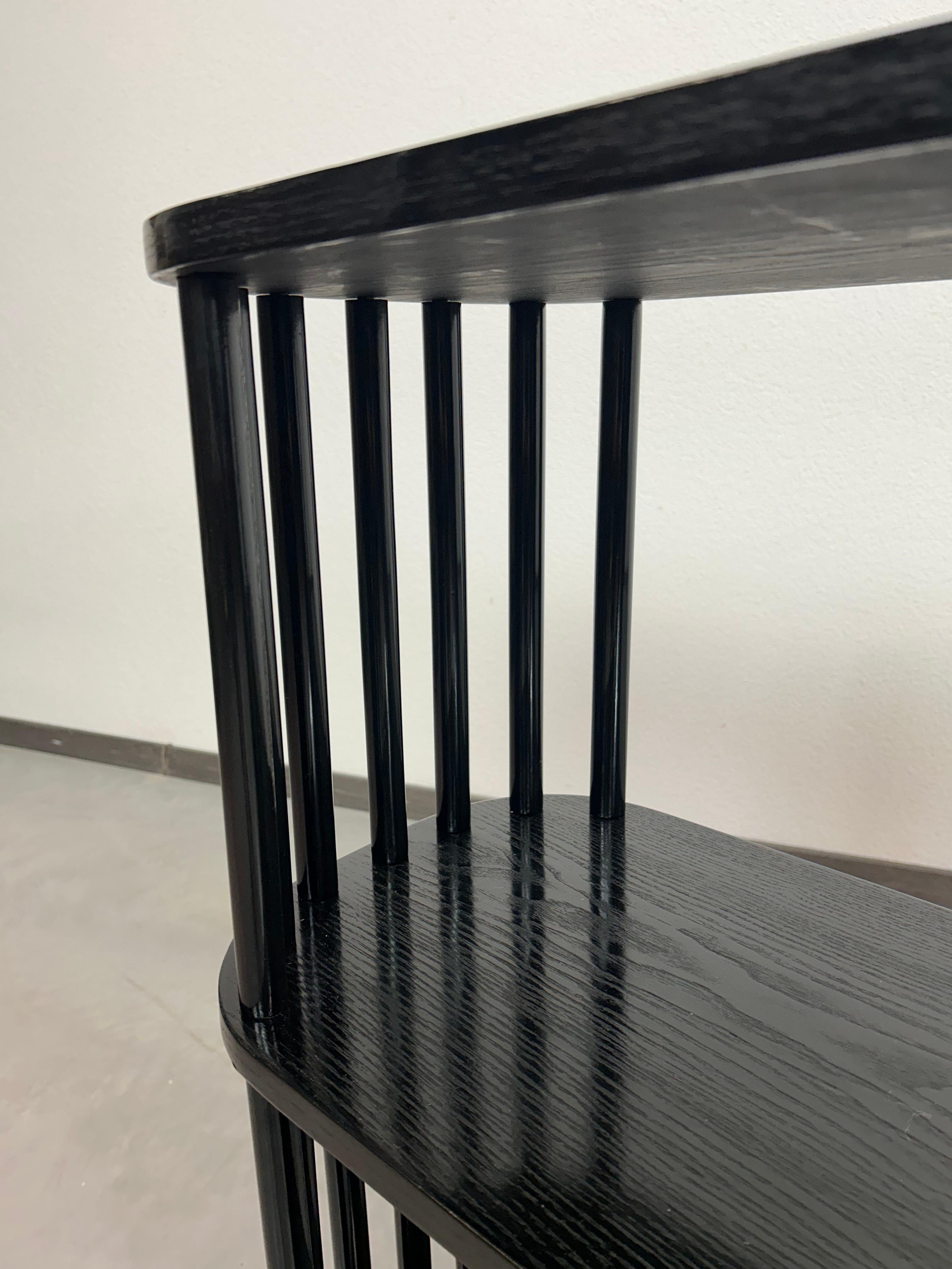 Schwarze Art-déco-Etagere im Angebot 5