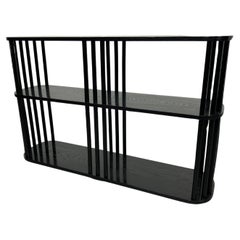 Black art deco etagere