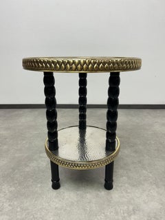 Black art deco side table