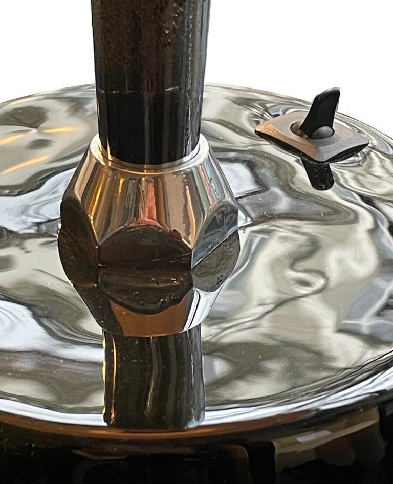 Lámpara de mesa Art Déco negra en venta 5