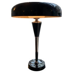 Black Art Deco table lamp