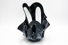 Black Art Glass Decoration, Makora Krosno, Poland, 1990s