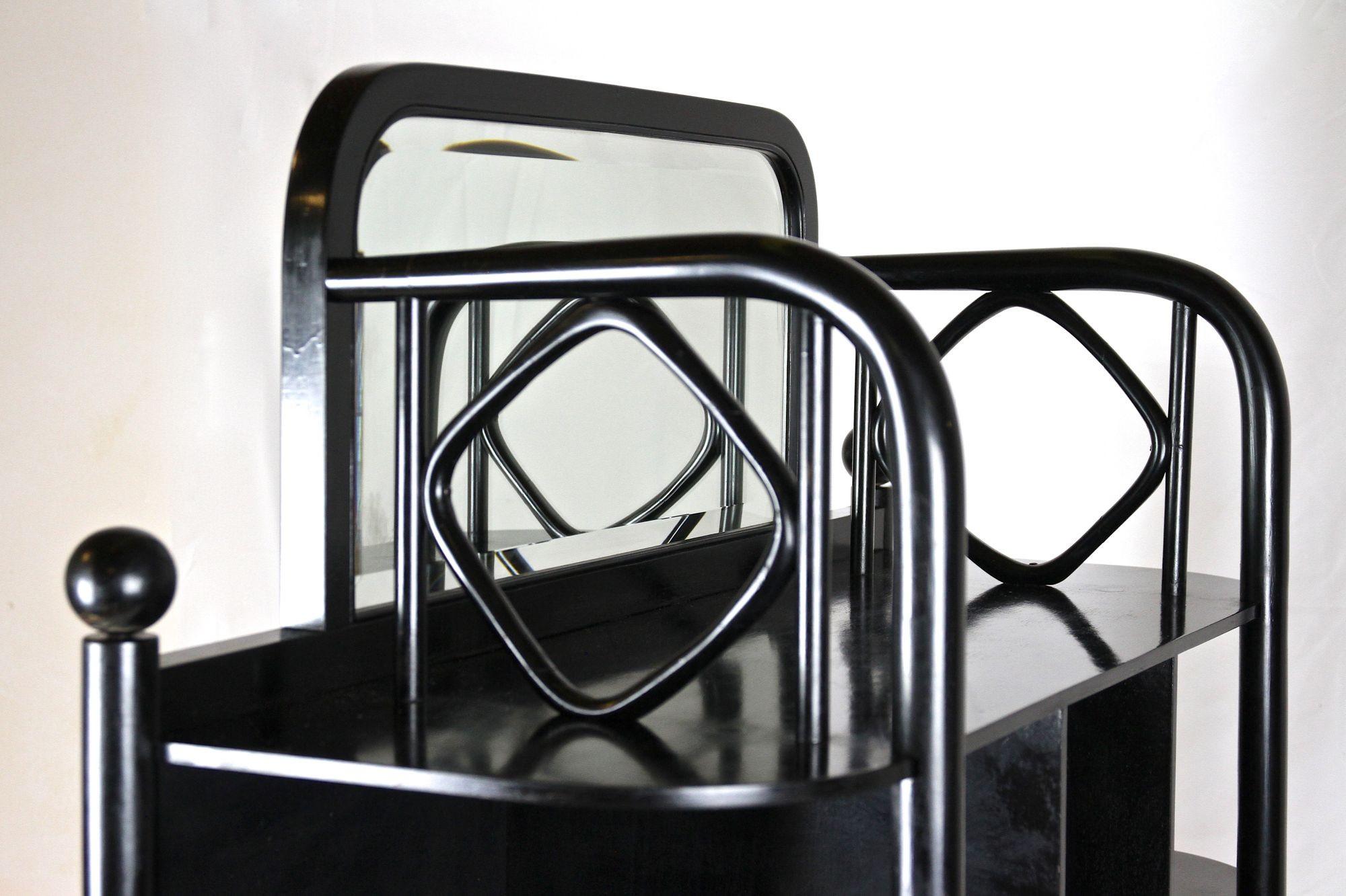 Black Art Nouveau Display Cabinet by Josef Hoffmann for Thonet, AT ca. 1905 For Sale 9
