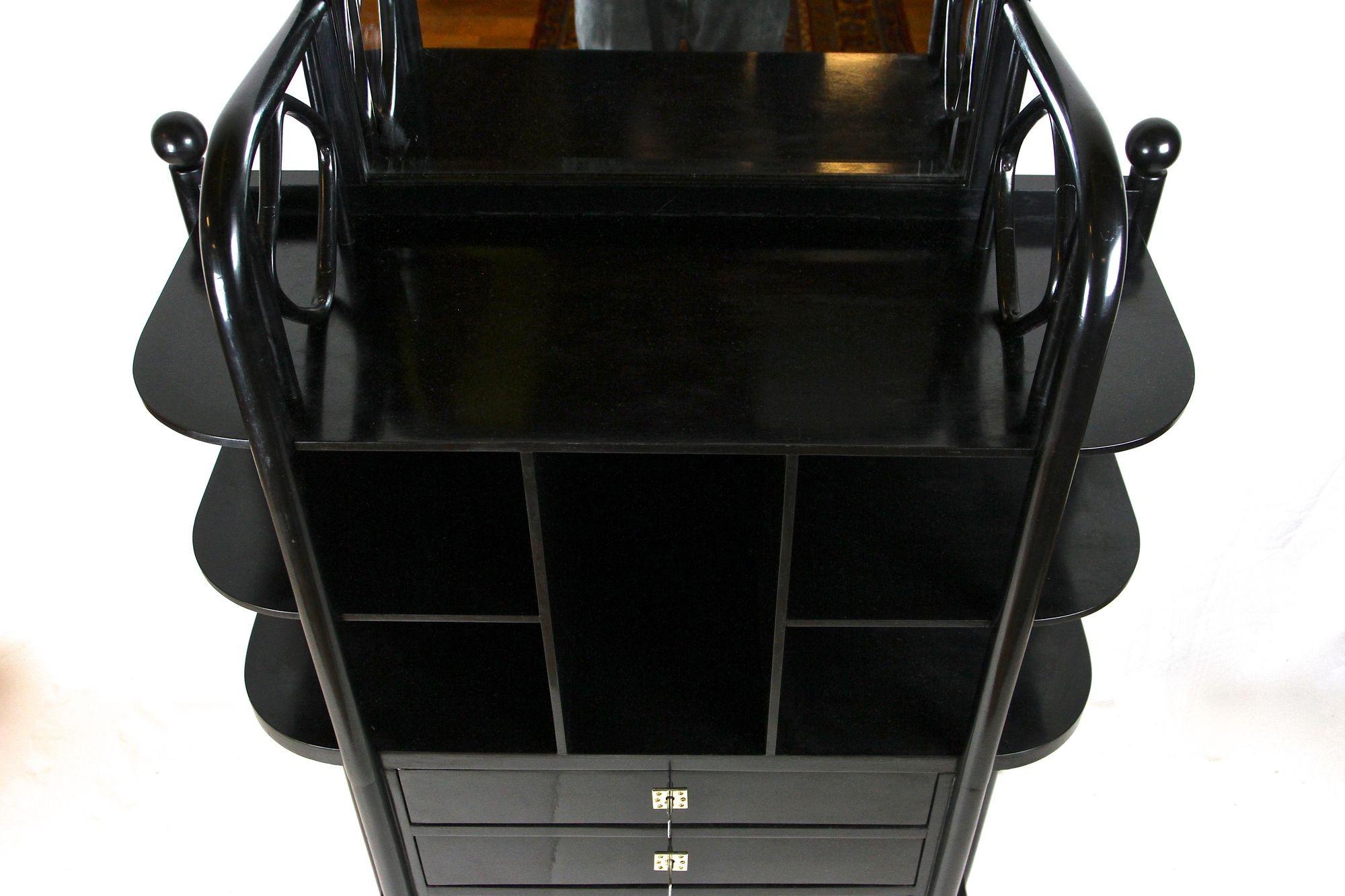 Black Art Nouveau Display Cabinet by Josef Hoffmann for Thonet, AT ca. 1905 For Sale 13