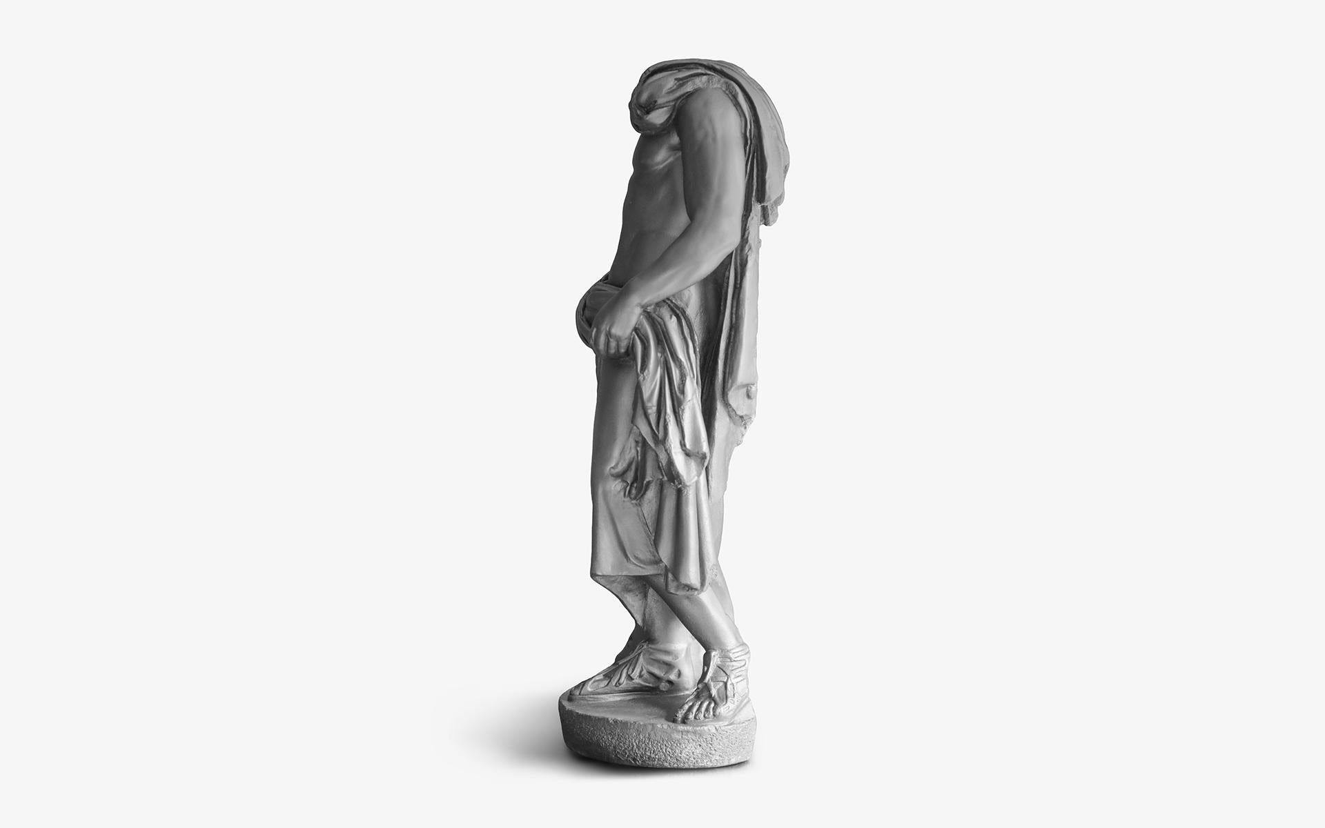 Turkish Black Asclepius Made with Compressed Marble Powder 'Ephesus Museum' For Sale