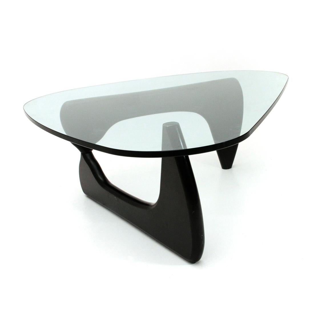 Black Ash Coffee Table by Isamu Noguchi for Vitra In Good Condition In Savona, IT