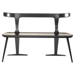 Black Ash Solid Wood Bench