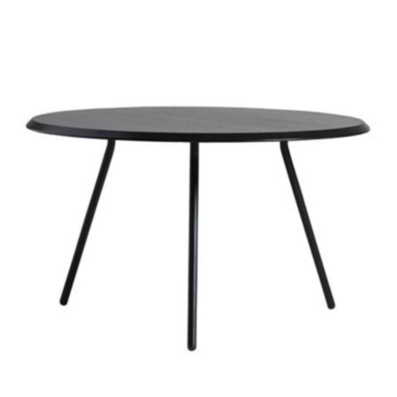 Danish Black Ash Soround Coffee Table 75 by Nur Design For Sale