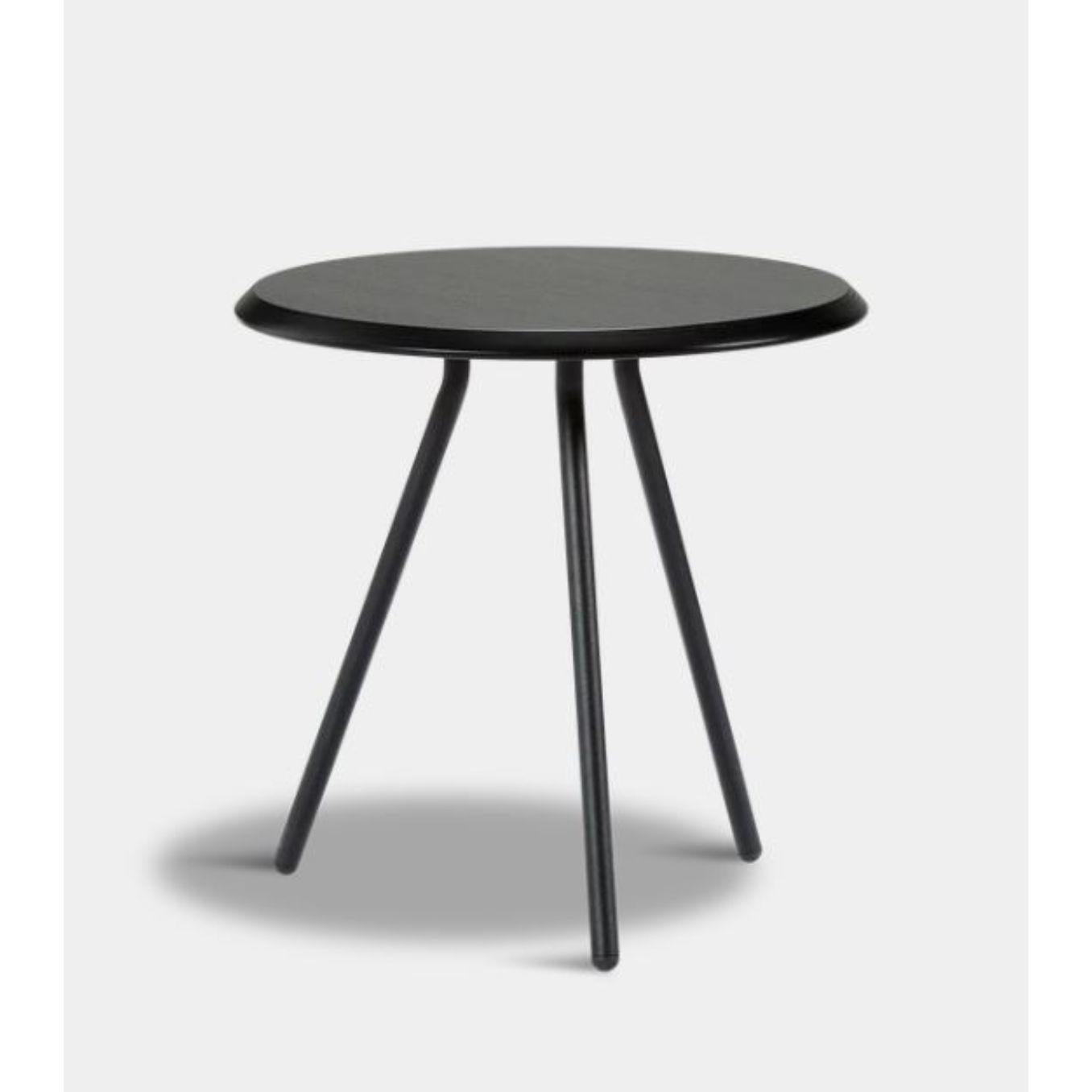 Black Ash Soround Large Side Table by Nur Design In New Condition For Sale In Geneve, CH
