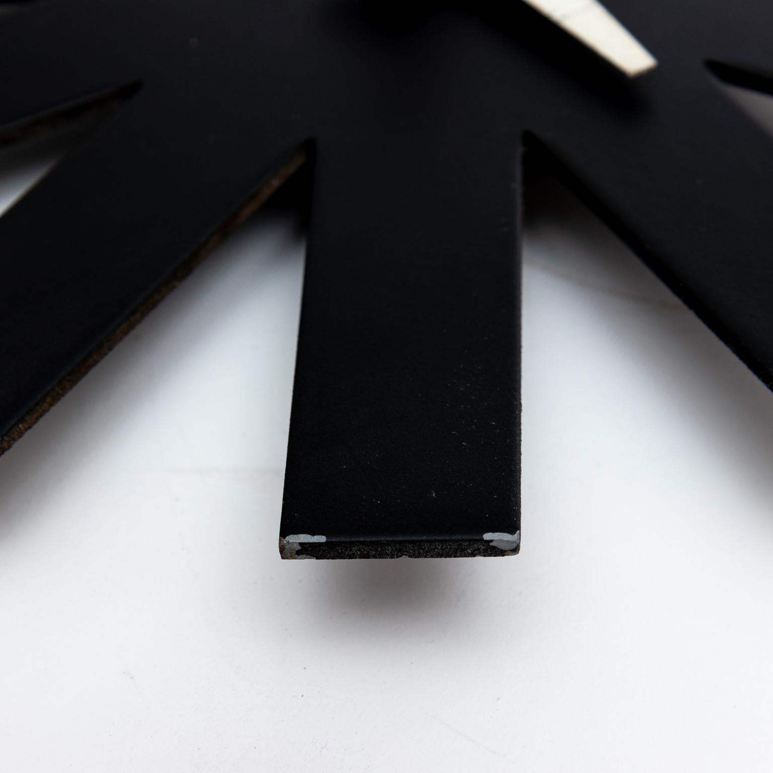 Mid-Century Modern Black Asterisk Wall Clock by George Nelson for Howard Miller