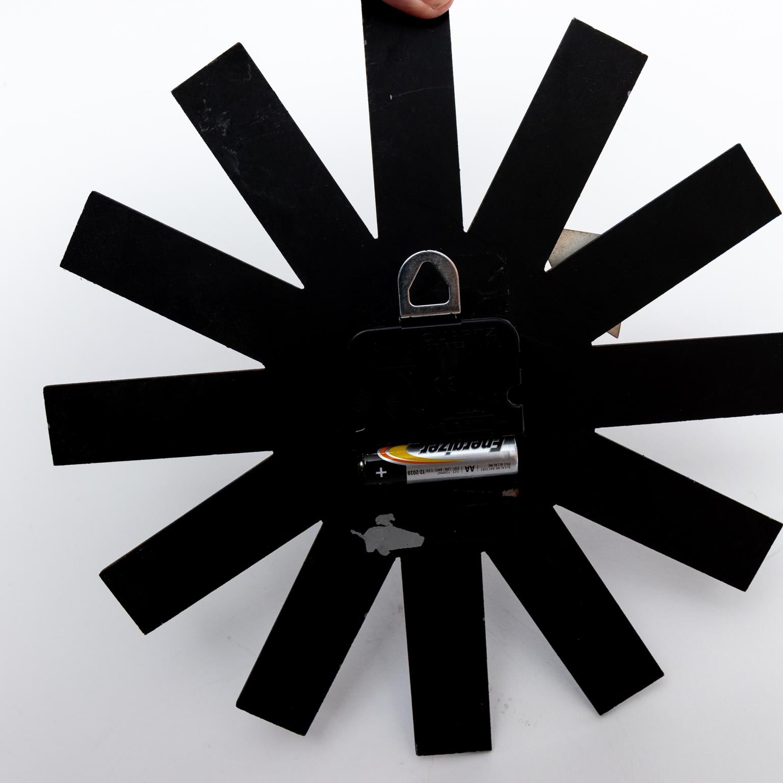 Black Asterisk Wall Clock by George Nelson for Howard Miller 1