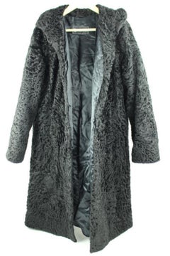 Black Astrakhan Furml5 Fur Coat