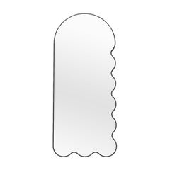 Black Asymmetrical Arched Wavy Wall Mirror - Archvyli R8 by oitoproducts