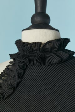 Vestido de cóctel negro asimétrico con volantes ZIMMERMANN